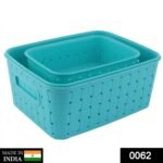 Smart Baskets for Storage(Set of 3) Sky Blue - Image 2