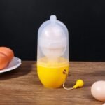 MANUAL EGG PULLER SCRAMBLER HOUSEHOLD WHITE EGG YOLK MIXER KITCHEN TOOL MIX MANUAL SCRAMBLER CONVENIENT WITHOUT BREAKING EGGS. - Image 8