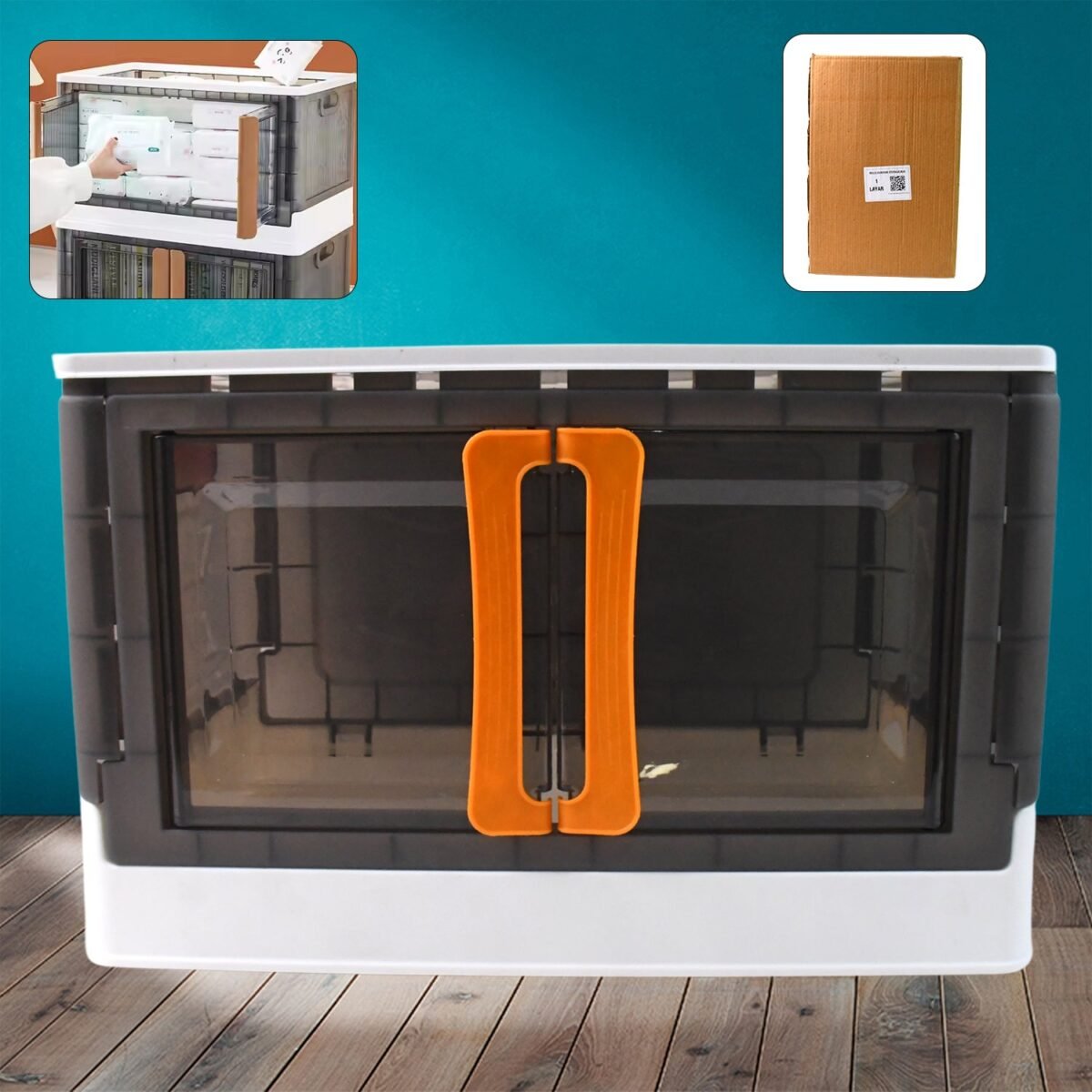 Plastic Folding Wardrobe Storage Organizer (1 Layer / 1 Pc) - Image 1