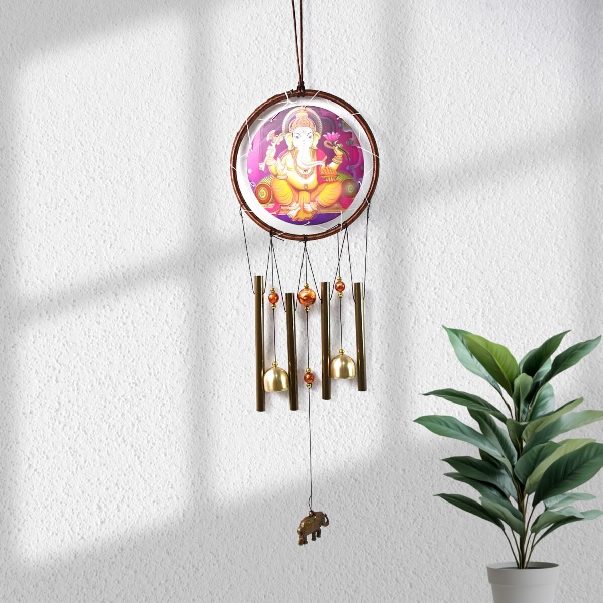 Lord Ganesh Wind Chimes Outdoor Hanging Wind Chime (1 Pc) - Image 1