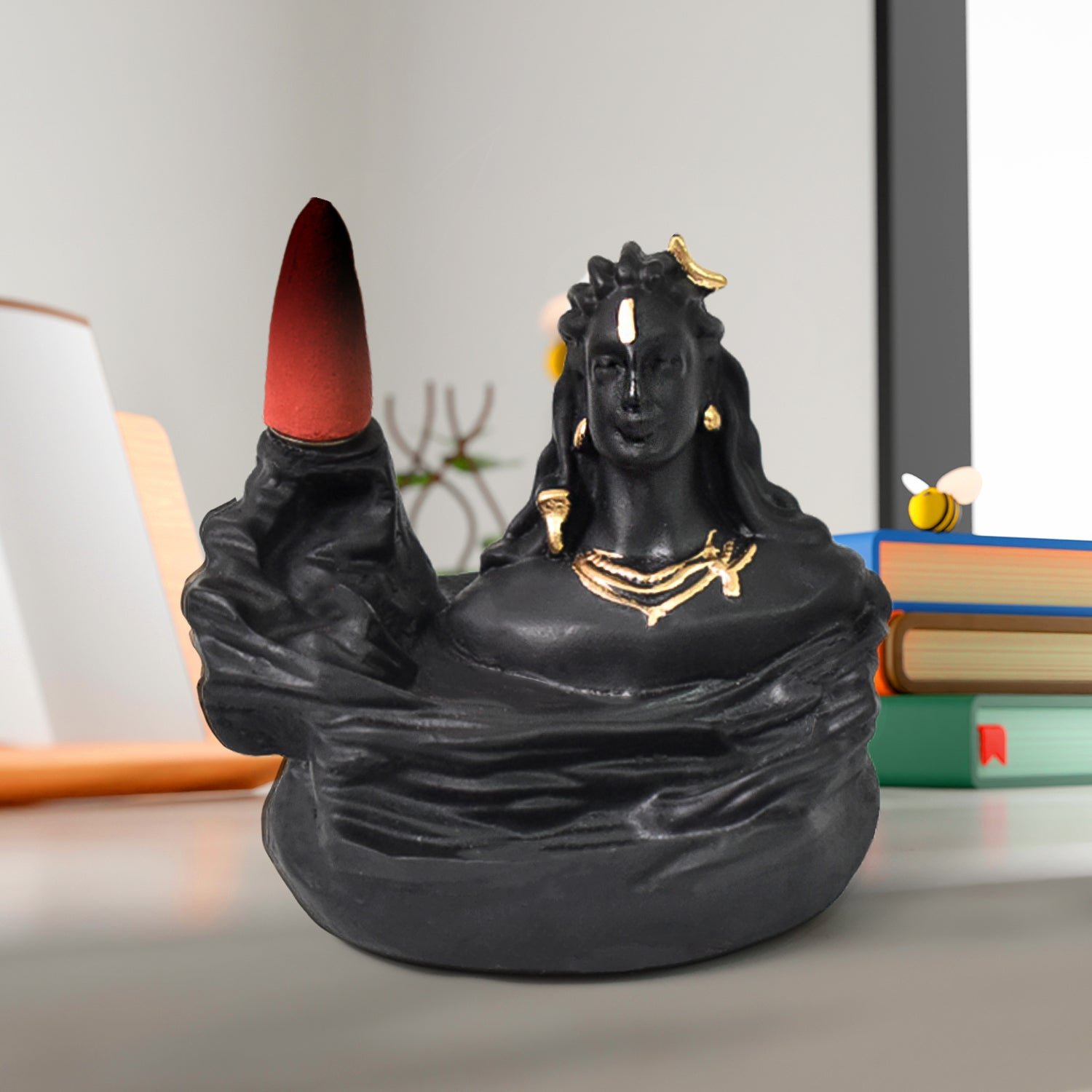 01_09315466-9d0c-49c3-ad47-bc7ca1f803f5.jpg Adiyogi Shiva Backflow Smoke Fountain Incense Holder Burner (1 Pc) - Image 1