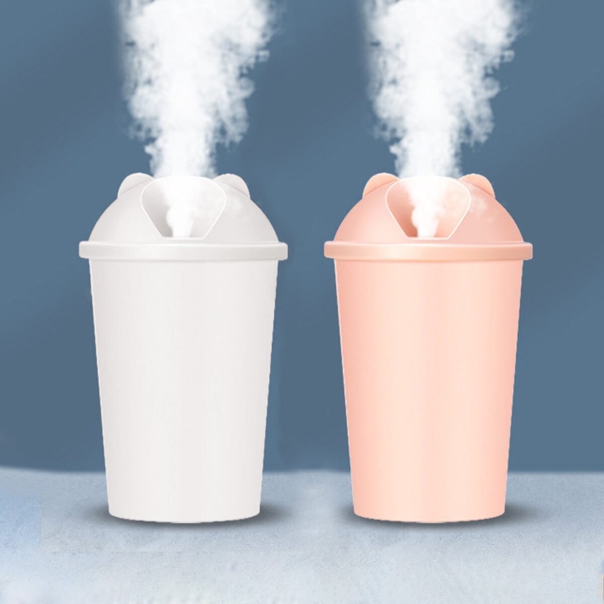 Cute Bear Shape USB Humidifiers Cup (1 Pc / Multicolor Light) - Image 6