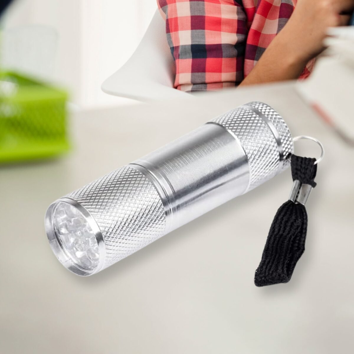 Portable Mini Torch, Super-Bright Mini 3 LED Bulb Pocket Torches - Small Keyring Torch Flashlight for Camping, Hiking, DIY, Travelling, Outdoors and More 3 Battery operated (Battery not included / 1 pc / Mix Color ) - Image 1