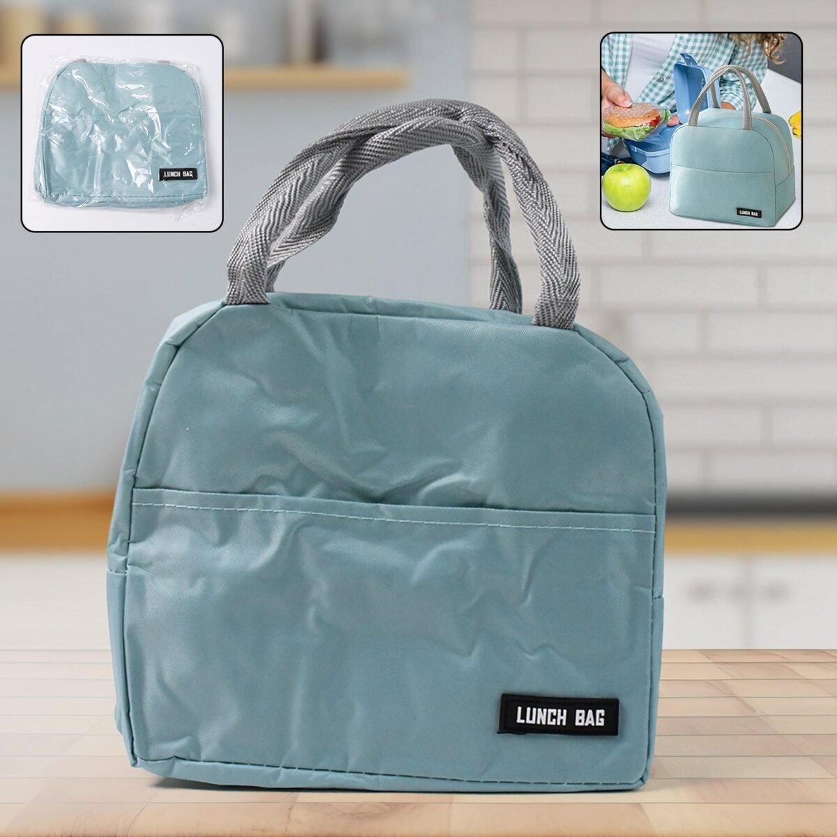 Lunch Box Bag for Women Men Insulated Lunch Bag With Zipper (1 Pc) - Image 1