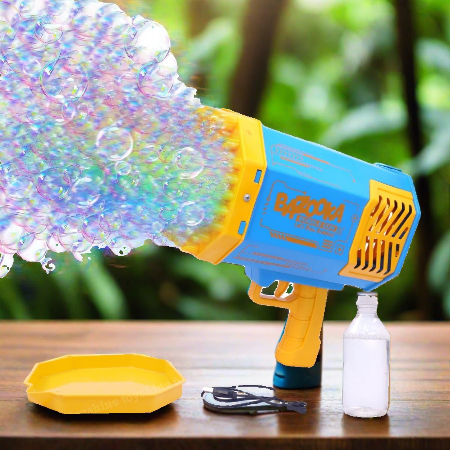 01_25f2a54e-2402-472a-95e6-5a65de515101.jpg 69 Holes Big Rechargeable Powerful Machine Bubble Gun Toys for Kids Adults, Bubble Makers, Big Rocket Boom Bubble Blower Best Gifts - Image 1