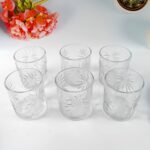 Glass Tumbler Set, Juice Glasses and Transparent Water Glass (6 Pcs Set)