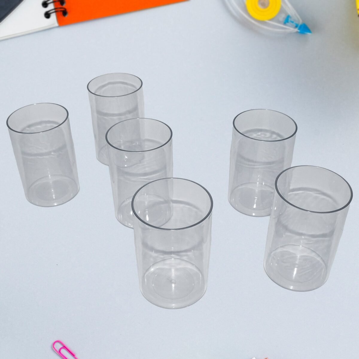 Apex Everyday Plastic Glass Set – 6 Pieces Lightweight & Unbreakable - Image 3
