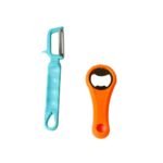 Vegetable Fruit Peelers Slicer & Bottle Opener, Kitchen Peeler For Veggie Fruit Potato Carrot, Bottle Opener With Plastic Handle Bottle Openers Wine Bottle Opener Cold Drink Bottle Opener (2Pc)