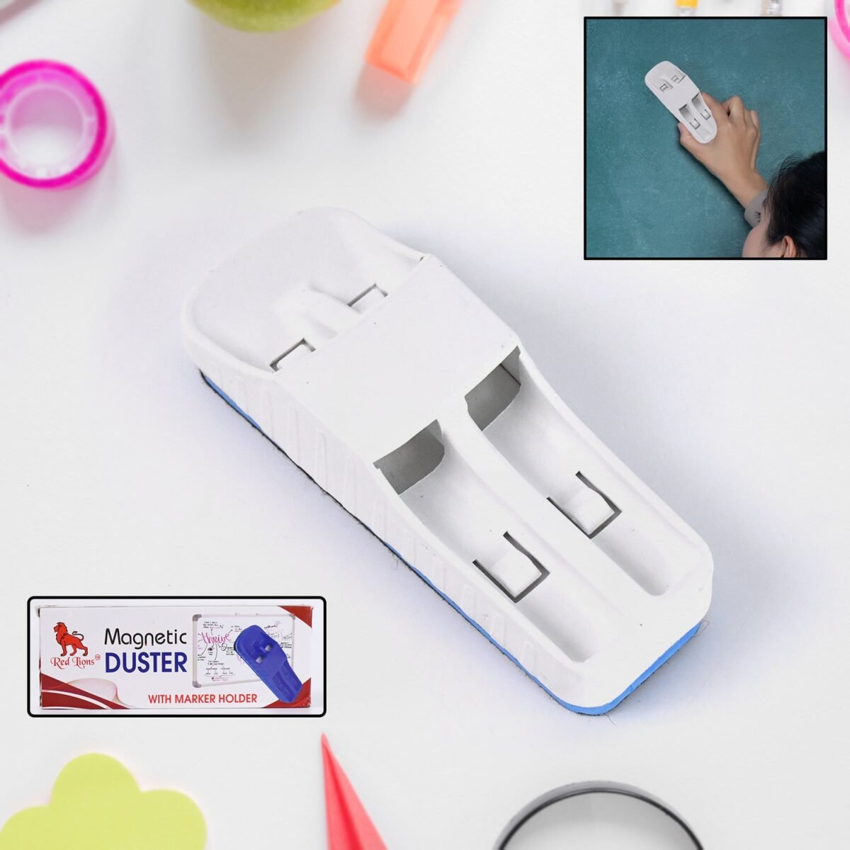 Magnetic Duster With Marker Holder (1 Pc) - Image 1