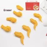 Cute Chicken Wing & Leg Erasers for Kids & Students (8 Pc Set) - Image 3