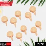 Self-Adhesive Sticky Wall Hooks (10 Pcs) - Image 2