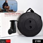 Foldable Retractable Height Adjusting Stool Space Saving Telescopic Stool for Fishing Hiking Stool for Adults and Kids. - Image 2