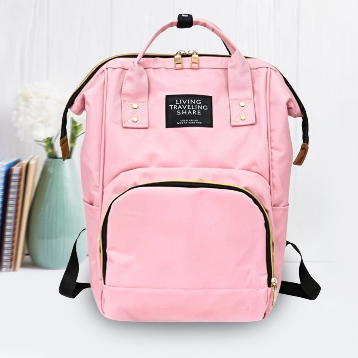 Multipurpose Large Capacity Mom's Backpack Diaper Bag (1 Pc) - Image 1