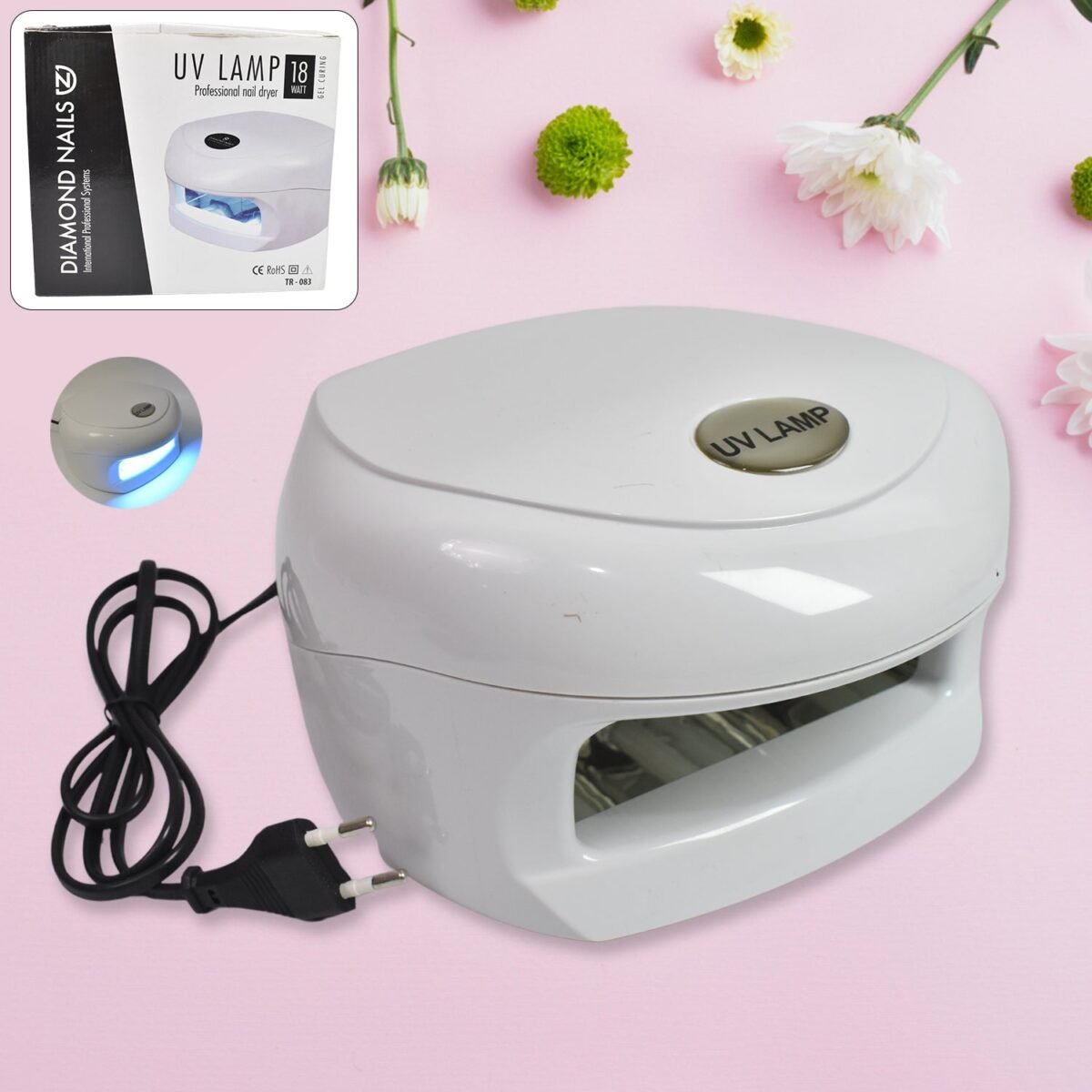 18W LED UV Lamp Nail Dryer Gel Nail Lamp Nail Polish Curing Lamp (1 Pc) - Image 1