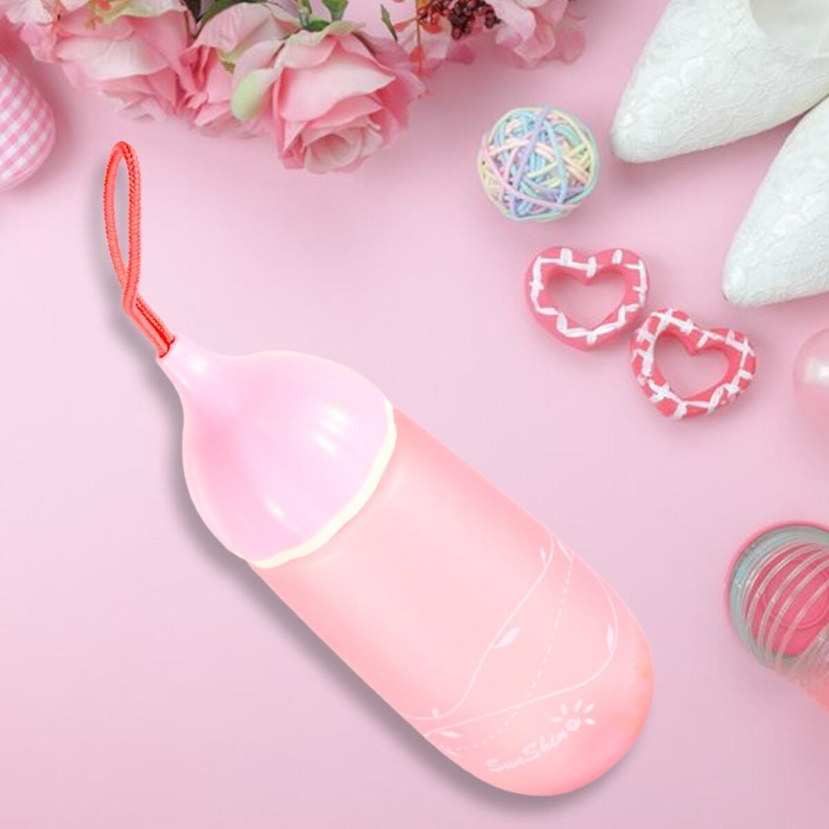 Unique Shape Premium Plastic water bottle With Dori Easy to Carry leakproof BPA-free, water Plastic water bottle for children, Home, School (1 Pc / 550 ML) - Image 1