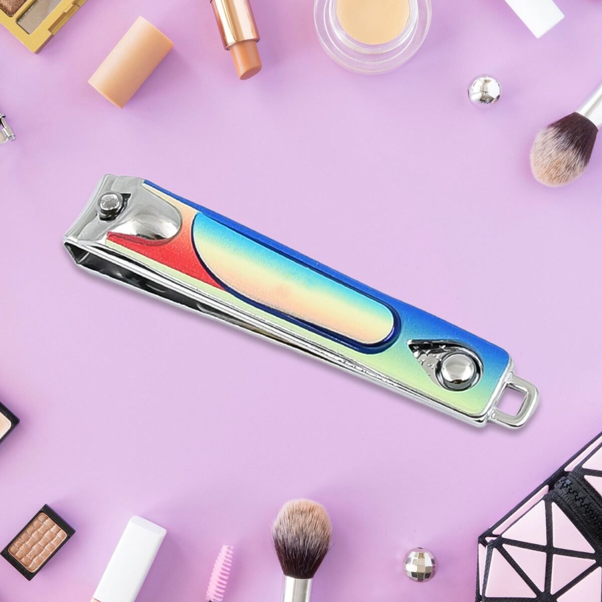 Stainless Steel Folding Portable Large Nail Clippers with Nail File (1 Pc / Mix Design) - Image 9