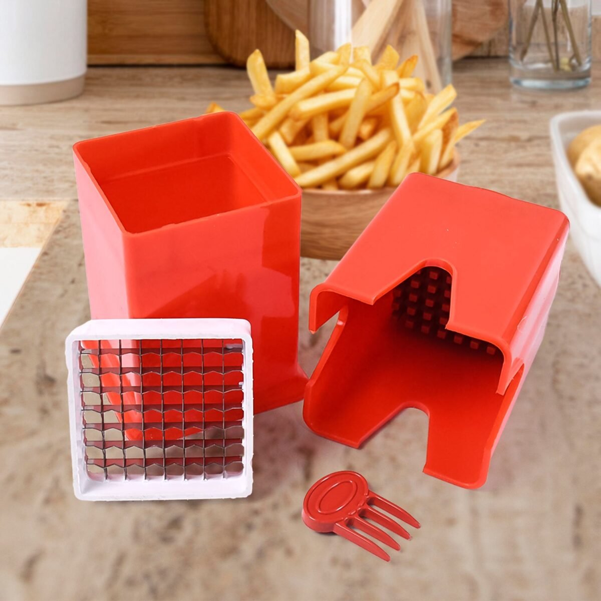 French Fries Potato Chips Strip Cutting Cutter Machine (1 Pc) - Image 1