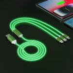 3 in 1 Charging Cable Light Up Fast Charger Multi Charging Cable (1 Pc) - Image 5