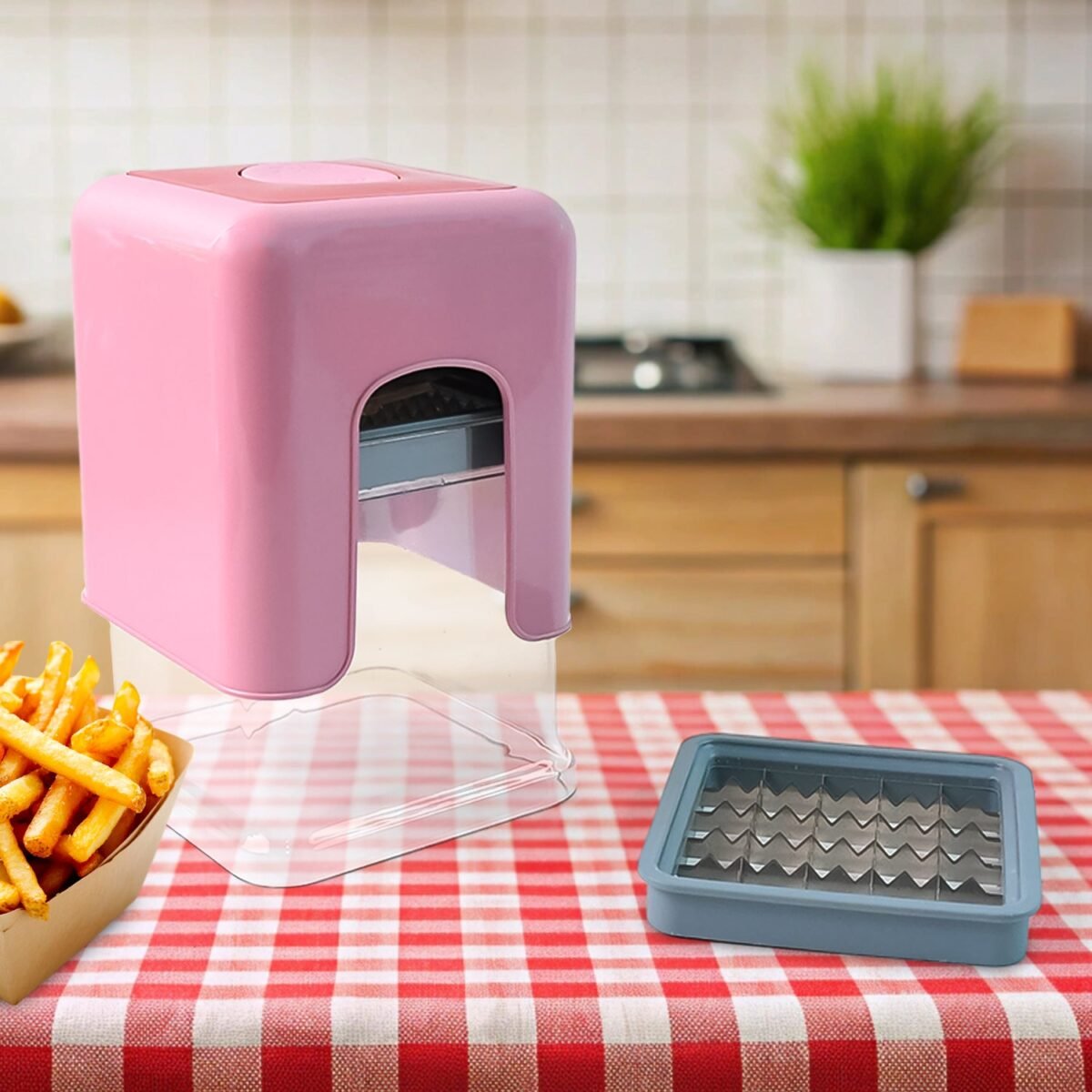Apex Heavy Duty Potato Chipser & Vegetable Chopper with Dual Blade Set - Image 1