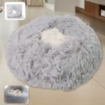 Medium Round Dog Beds for Small, Medium Dogs and Cats (1 Pc)