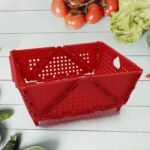 Storage Basket Box with Holes Ventilated Design (23×20 Cm / 1 Pc)
