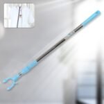 Stainless Steel Telescopic Pole Clothes Hooks Hanger (1 Pc / 1 Mtr.) - Image 3