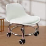 Heavy Duty Round Rolling Stool with Wheels Pedicure Stool (1 pc) - Image 3