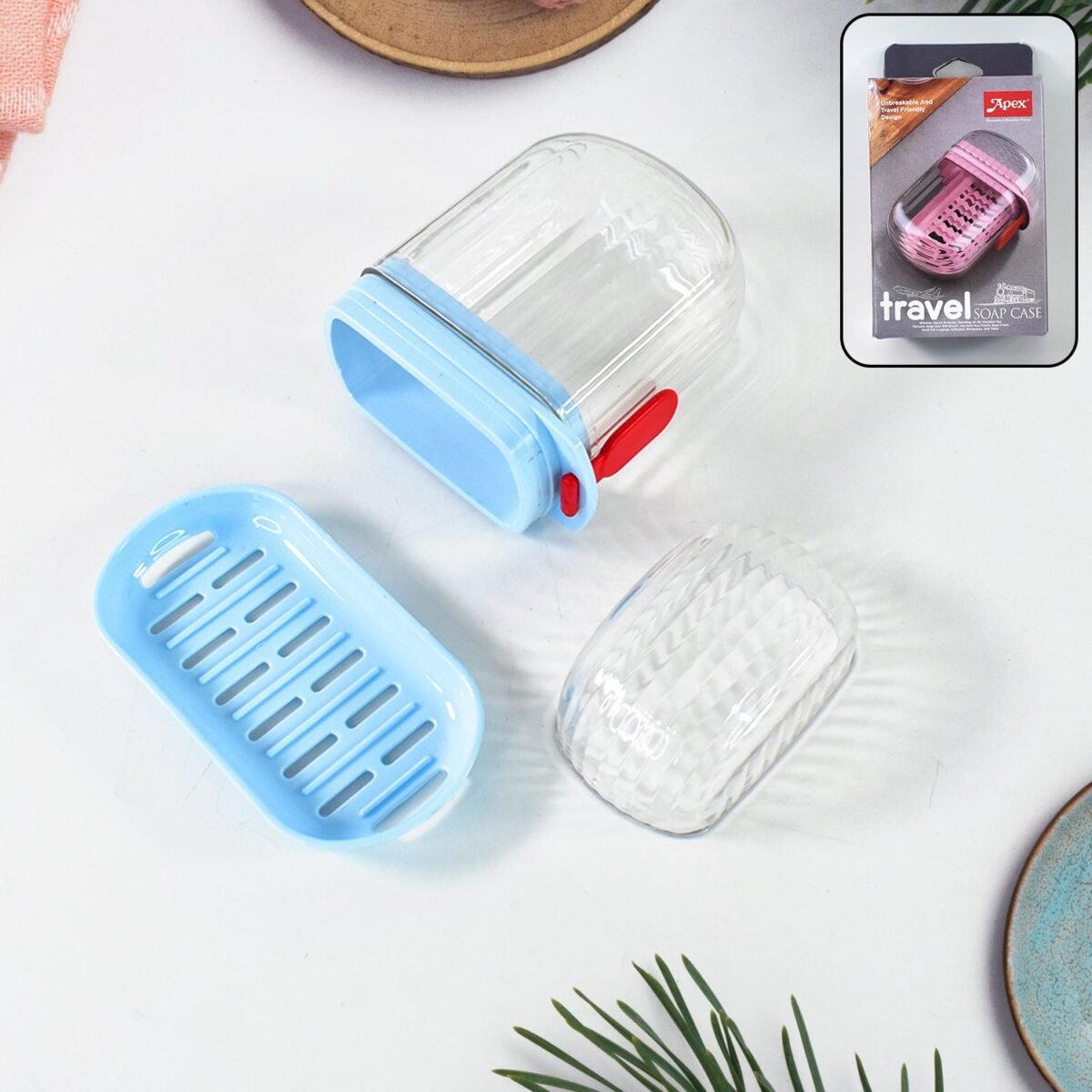 Apex Unbreakable Travel Soap Case with Secure Lock (1 Pc) - Image 1
