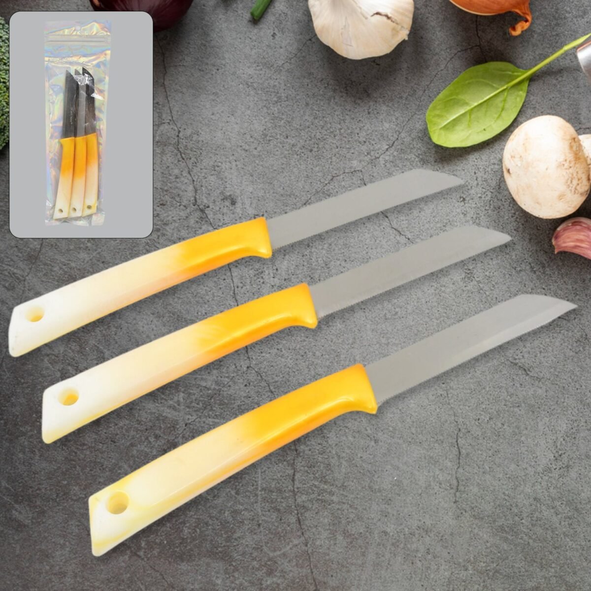 Kitchen Knife with Stainless Steel Blade (1 Pc) - Image 1