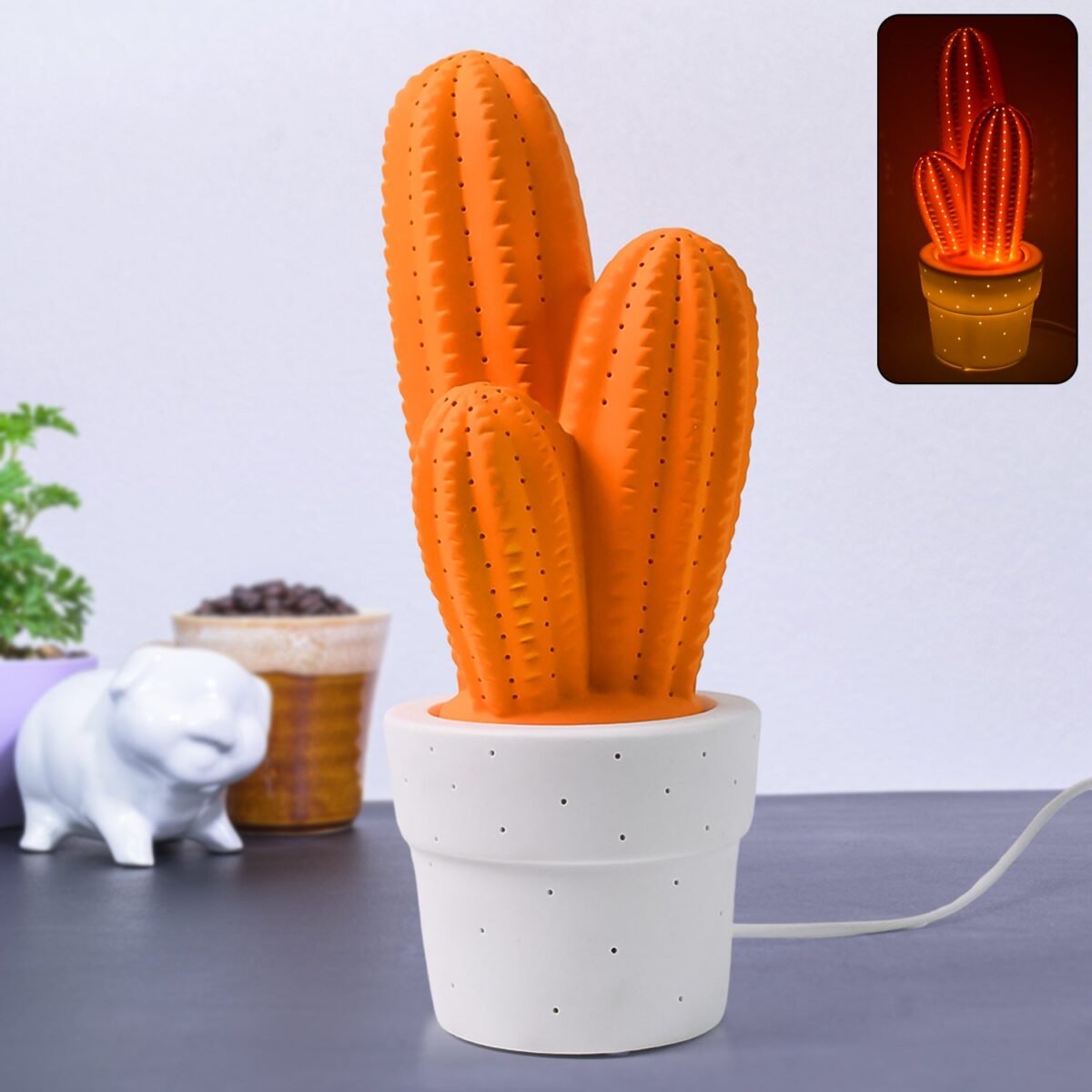 Ceramic Table Lamp Big Desk Lamp (1 Pc) - Image 1