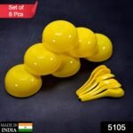 Plastic Soup Bowl & Spoon Set for Kitchen (6-Pcs) - Image 2
