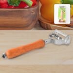 Vegetable and Fruit Peeler with Wooden Handle (1 Pc)