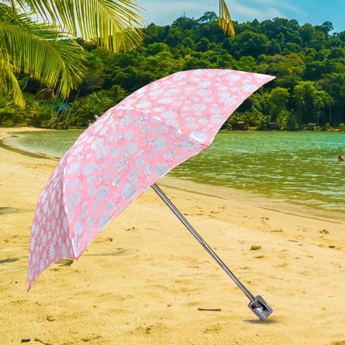 3-Fold Umbrella Summer Sun Protection Foldable Cute Umbrella || UV Protection Sun Umbrella || Travel Accessories || Umbrella for Children, Girls, and Boys (1 Pc) - Image 1