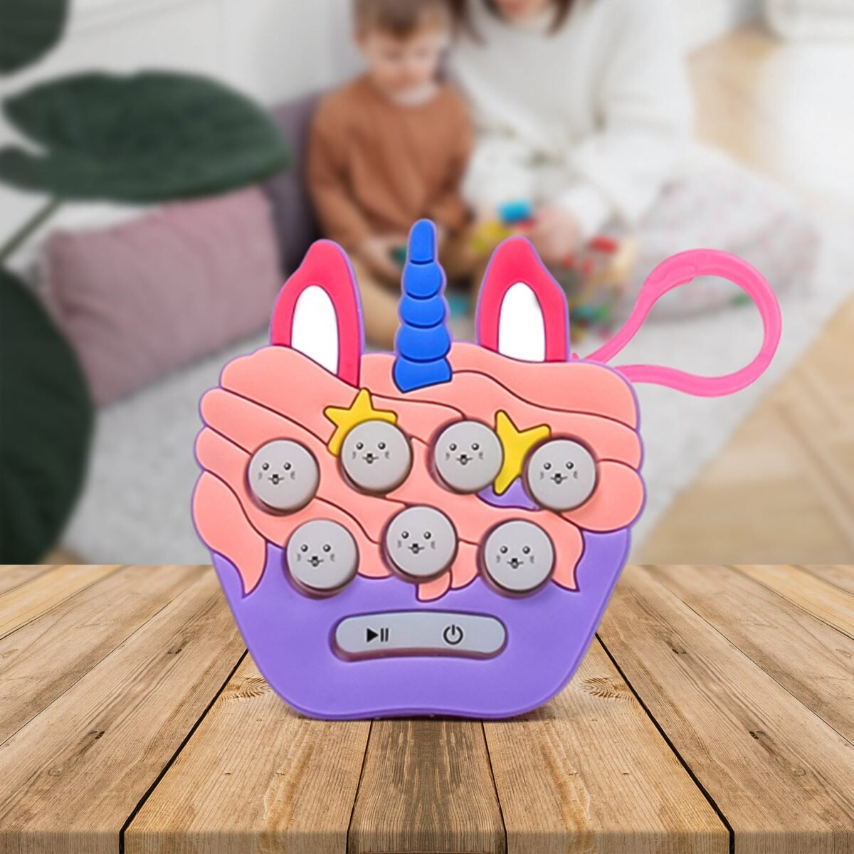 Mini Push Bubbles Game with Keychain & Music Game (1 Pc) - Image 5