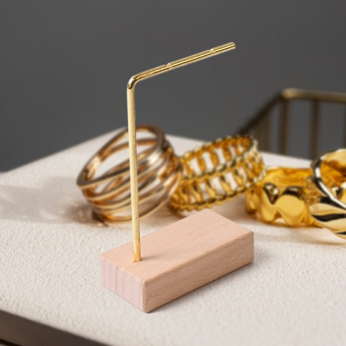 Small Jewellery Display Stand Metal Rack Holder Earrings (1 Pc) - Image 1