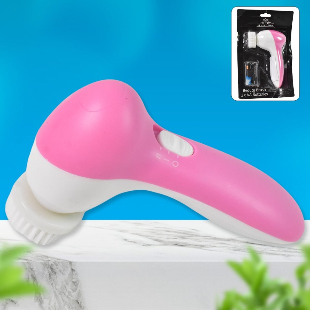 Facial Beauty Brush, Face Massager (1 Pc / With 2 AA Battery Included) - Image 1