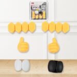 Self Adhesive Hooks for Cable Clips, Desktop Cable Organizer (6 Pcs Set / Mix Design) - Image 5