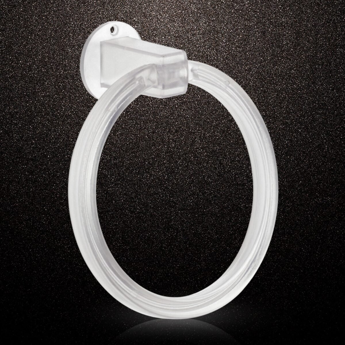 Unbreakable ABS Round Towel Ring Wall Mounted Stand / Holder (1 Pc) - Image 1