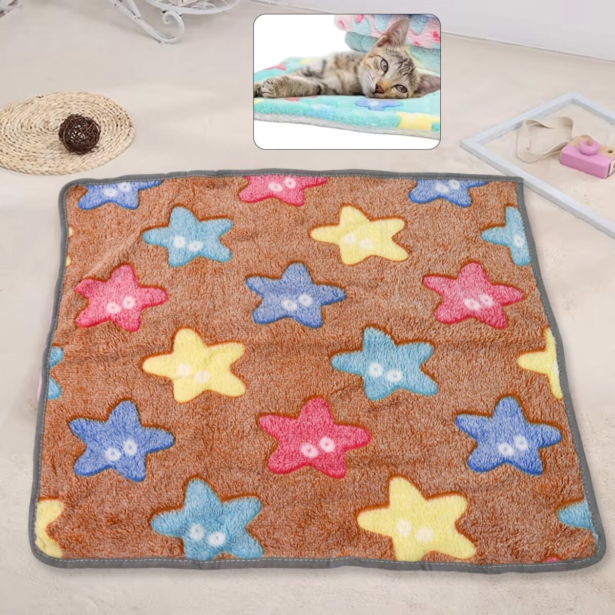 Pet Soft Cat Dog Towel / Blanket, Warm Sleep Mat (55×40 Cm / 1 Pc / Mix Color & Design) - Image 6