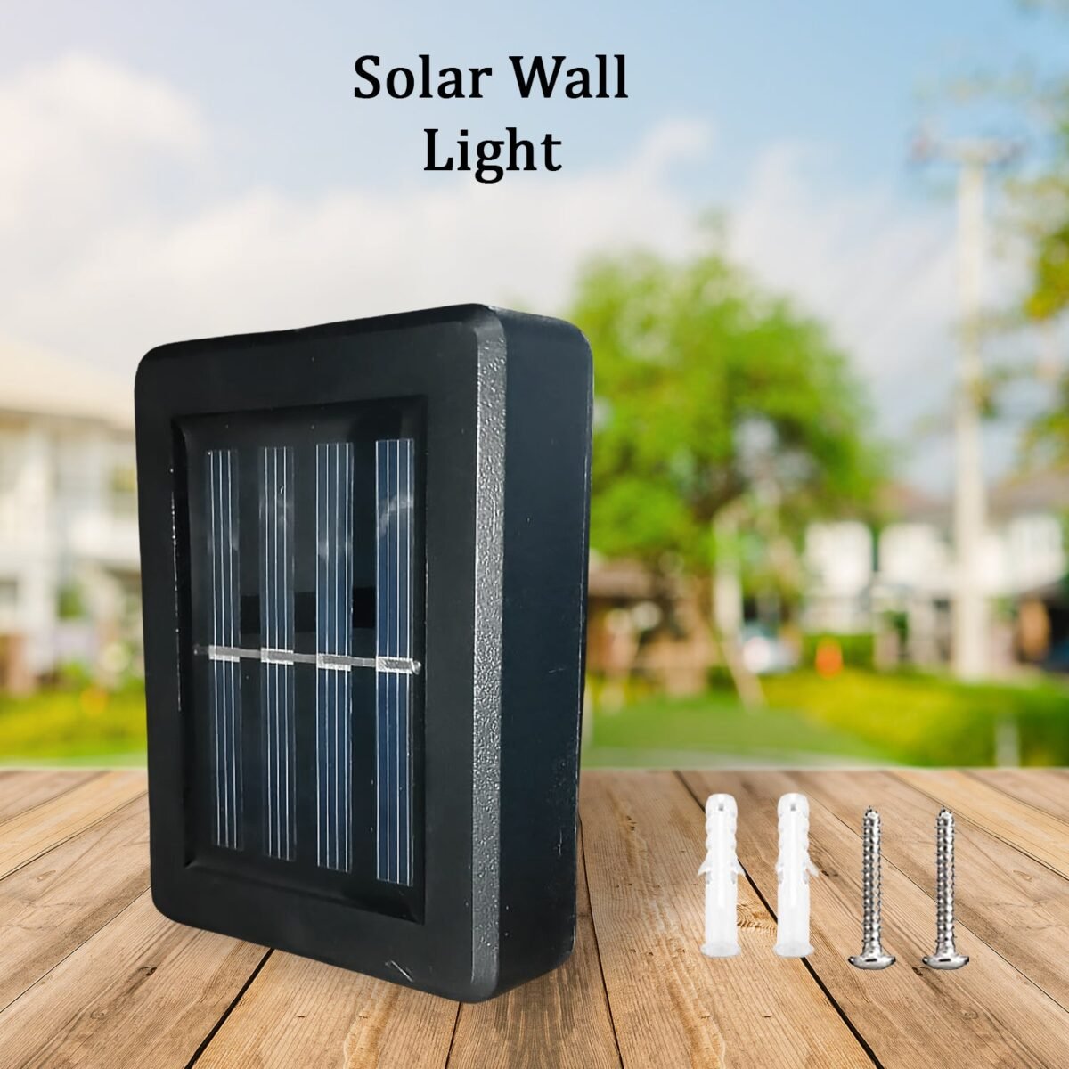 Solar Wall Lights Small Fence Lights Solar Powered Up Down LED Porch Light Garden Lights Outdoor Solar Landscape Lights WaterProof Light (1 Pc) - Image 1