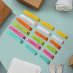 Food Bag Clip Sealer – Airtight Plastic Clips for Snacks, Kitchen & Camping (18 Pc Set)