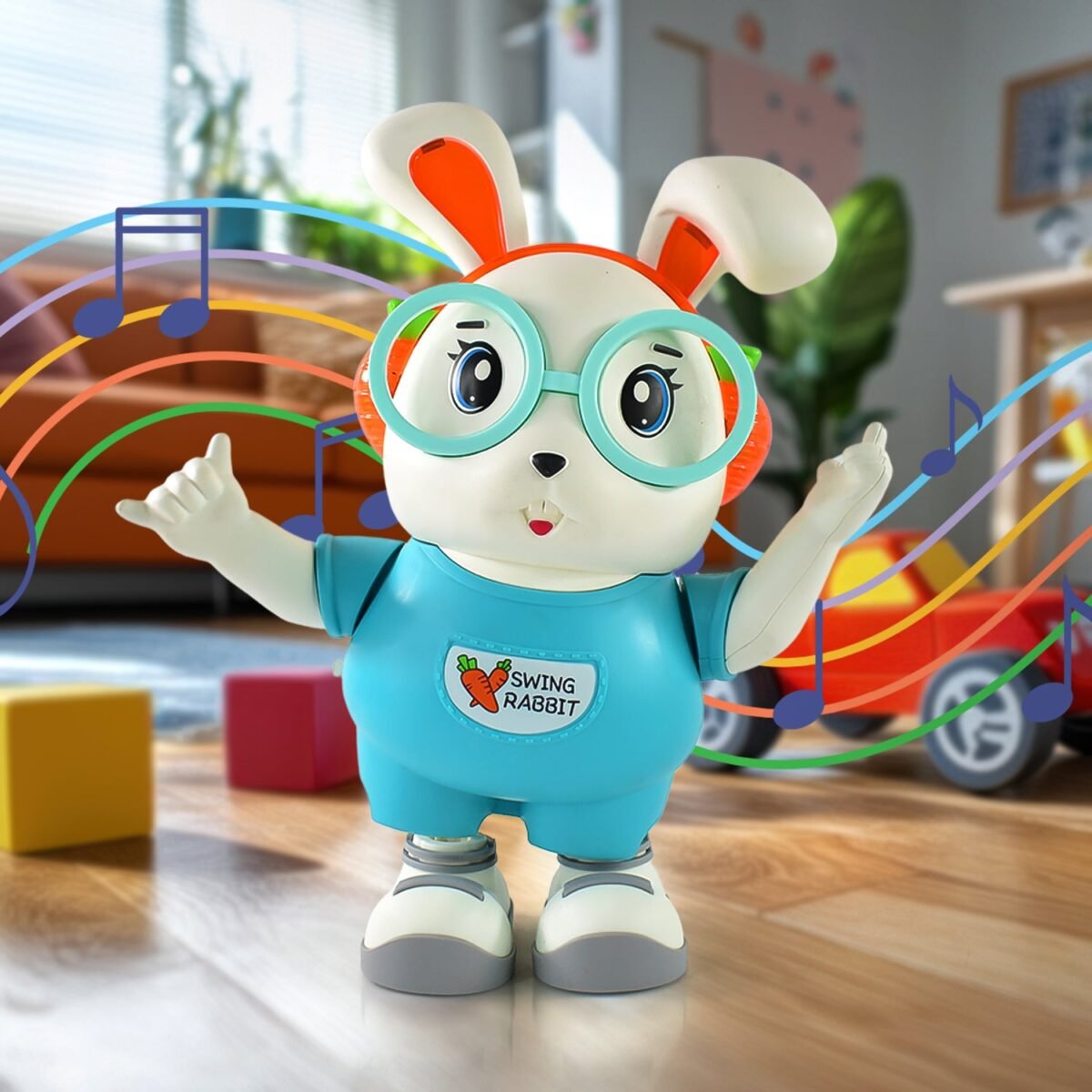 Electroplay Swing Rabbit Musical Dancing Toy – Interactive Bunny with Lights, Sounds (1 Pc / Battery Not Included) - Image 6
