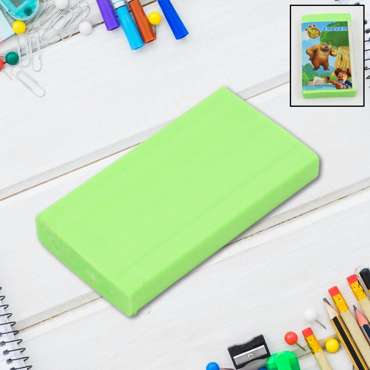 Fancy & Stylish Eraser (1 Pc / Mix Design) - Image 3