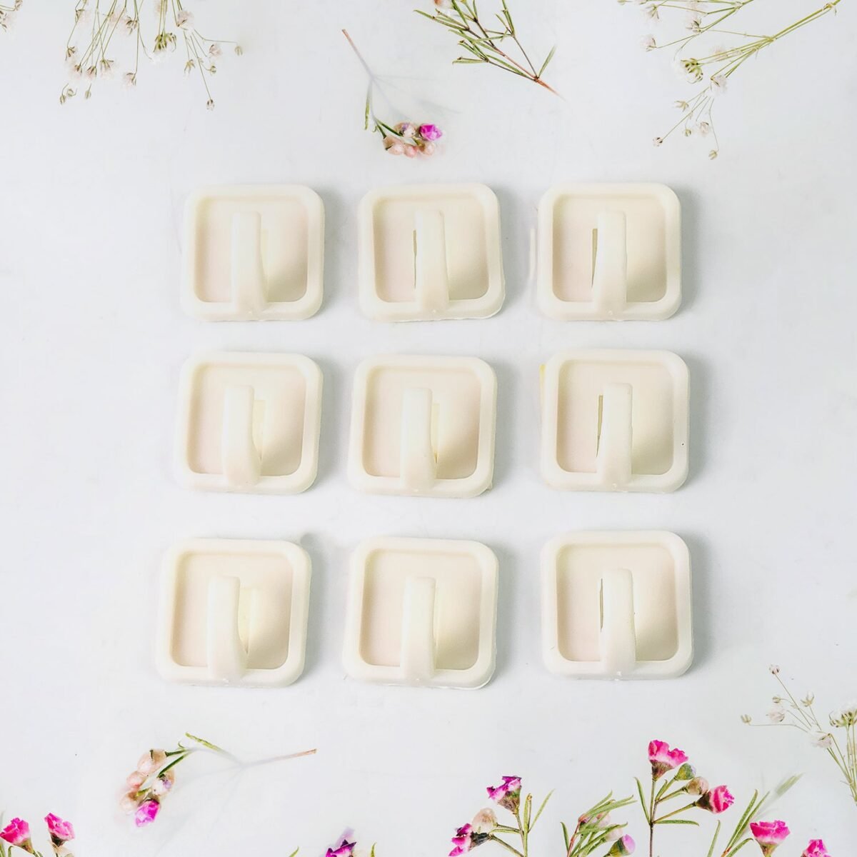 Adhesive Hooks for Wall Hanging Clothes Strong Adhesive Hooks (9 pcs Set) - Image 7