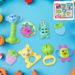 Kinder Rattles Classic Store Plastic Non-Toxic Shake and Grab Ball Baby Rattles & Teethers (8 Pcs Set) - Image 4