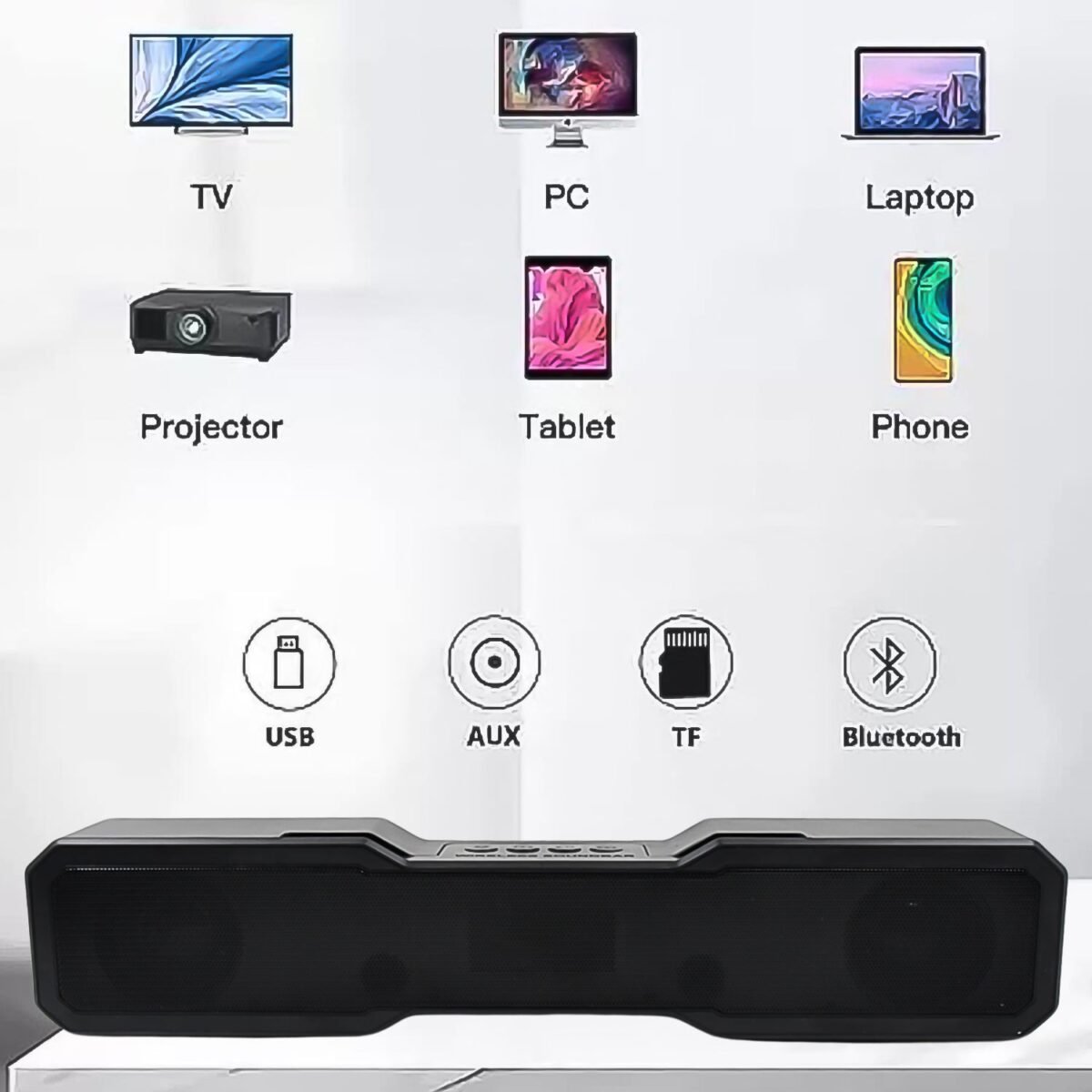 3D Sound Wireless Bluetooth Speaker (1 Pc) - Image 3