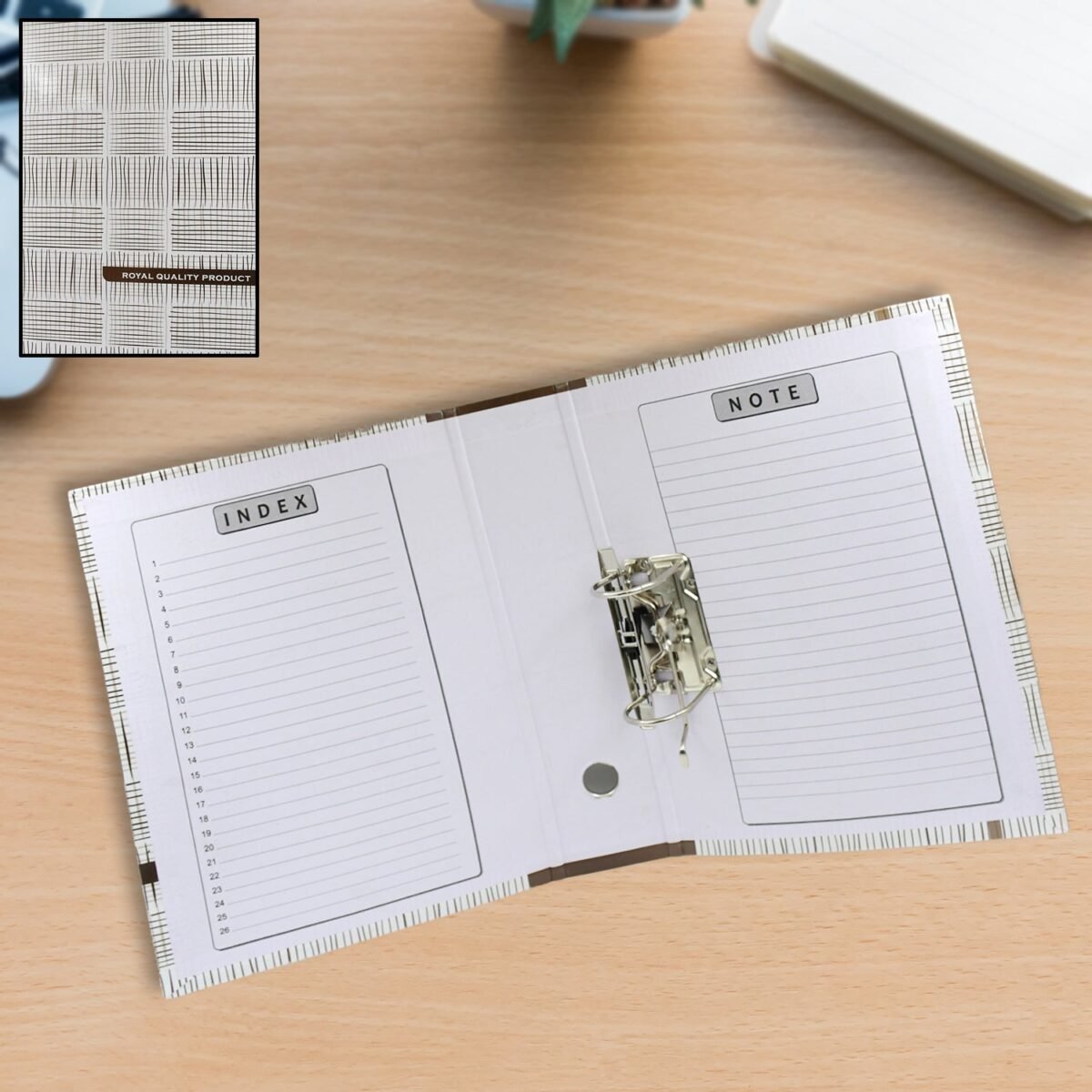 Office Lever Arch Binder Box File Organizer for Documents (35×27 Cm, 1 Pc) - Image 1