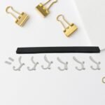 Wall Door Hook Rail | 6 Hook Hanger for Clothes & Hats | With Eco-Friendly Adhesive - Image 5