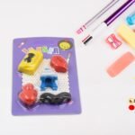 Fancy Colorful Eraser Set for Kids’ Parties & School (1 Set, Mixed Design) - Image 5