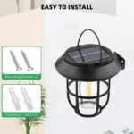 Solar Lantern Wall Lights Fixtures with Motion Sensor (1 Pc) - Image 4